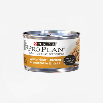 Purina Pro Plan Complete Essentials Adult White Meat Chicken & Vegetable Entrée in Gravy Cat Food