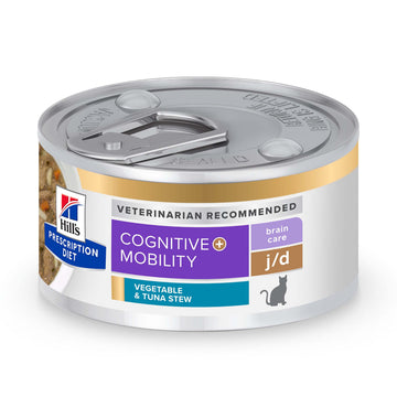 Hill's Prescription Diet Brain Care + j/d Joint Care Tuna & Vegetable Stew Wet Cat Food