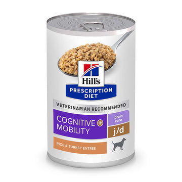 Hill's Prescription Diet Brain Care + j/d Joint Care Rice & Turkey Wet Dog Food