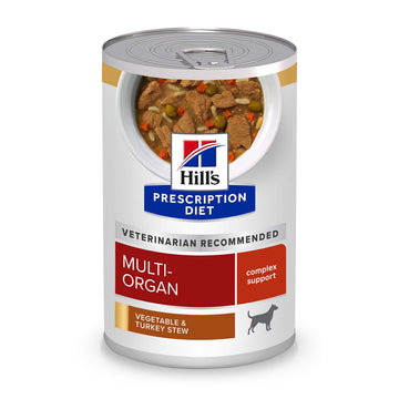 Hill's Prescription Diet Multi-Organ Support Turkey & Vegetable Stew Wet Dog Food