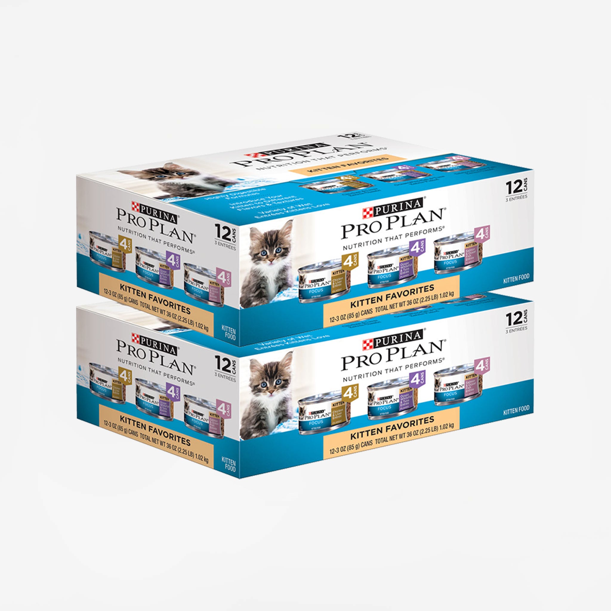 Purina Pro Plan Focus Kitten Favorites Variety Pack Cat Food Dutch