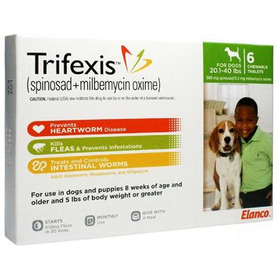 120 Lbs Trifecta Dog Pill Trifexis For Dogs (Rx) Dutch
