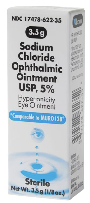 Sodium Chloride 5% Ophthalmic Ointment  (Rx)