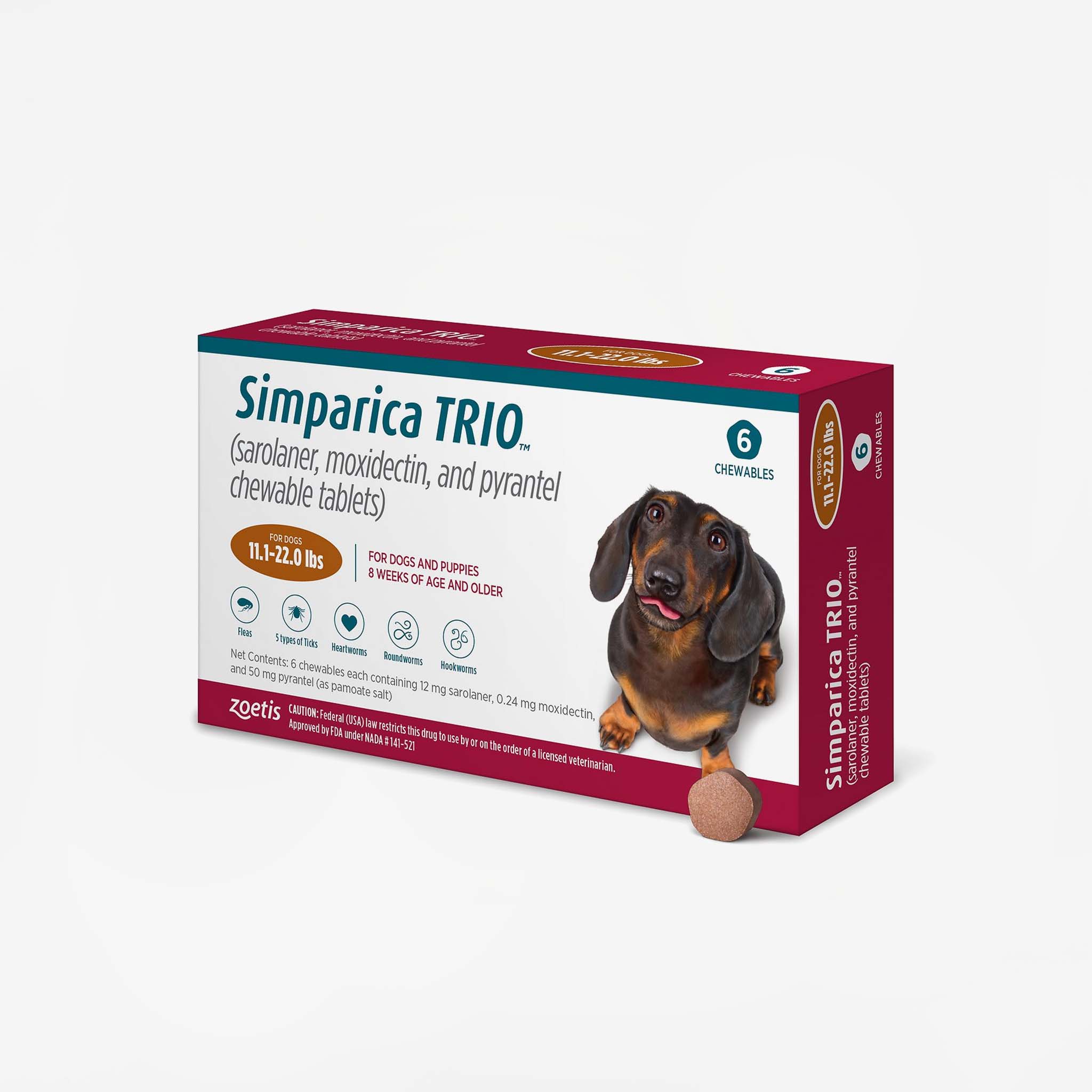 Simparica Trio – 6 months (Rx)