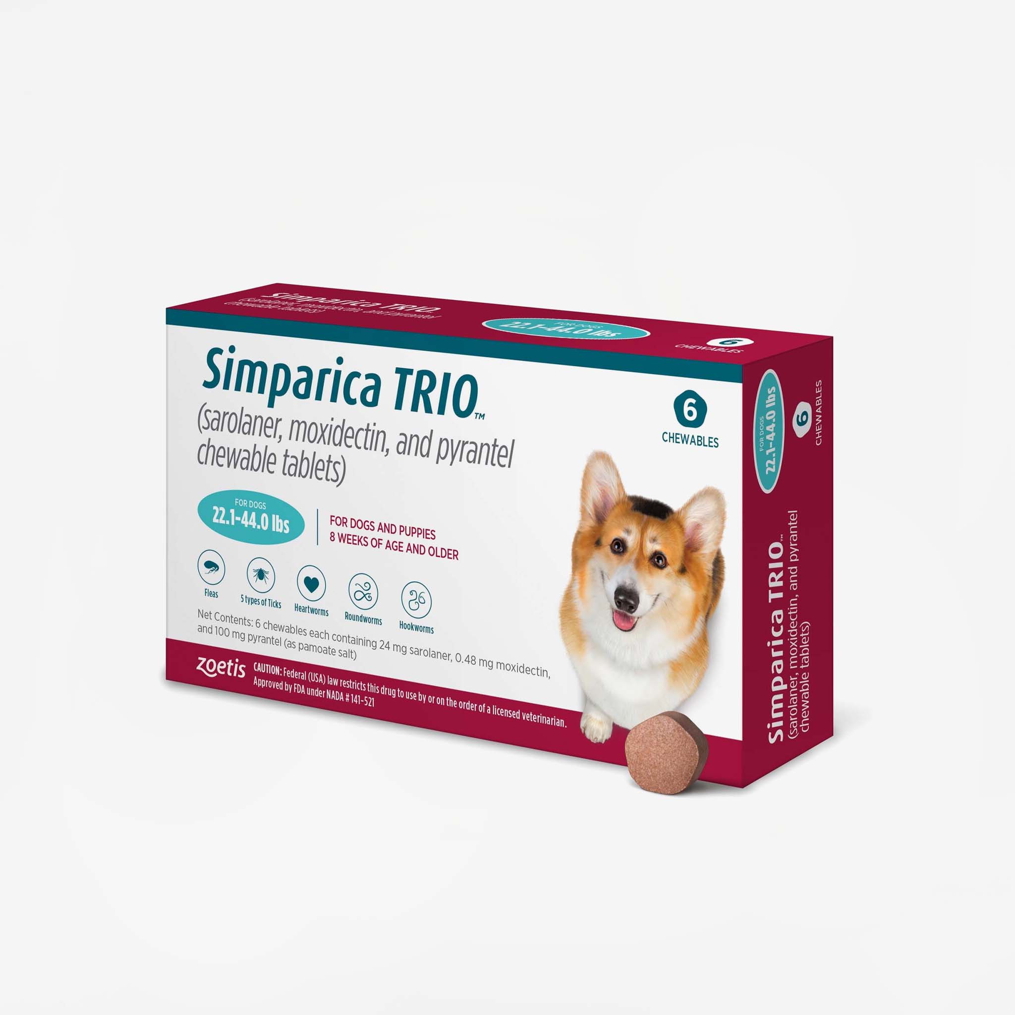 Simparica Trio – 6 months (Rx)