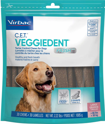 C.E.T. VeggieDent Fr3sh Tartar Control Dog Chews